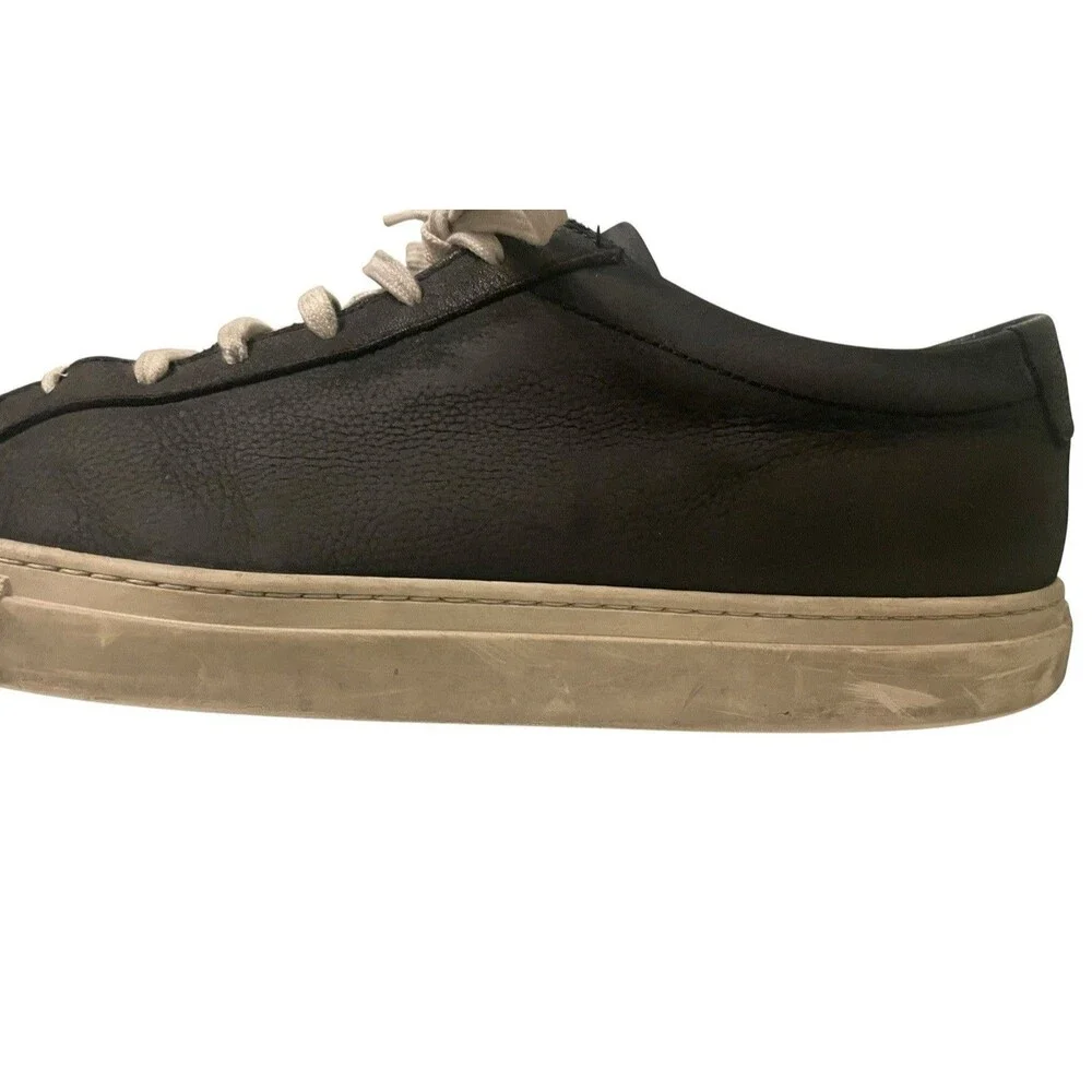 Common Projects Achilles Low Black White Leather Sneakers US 12 EU 45 Italy
